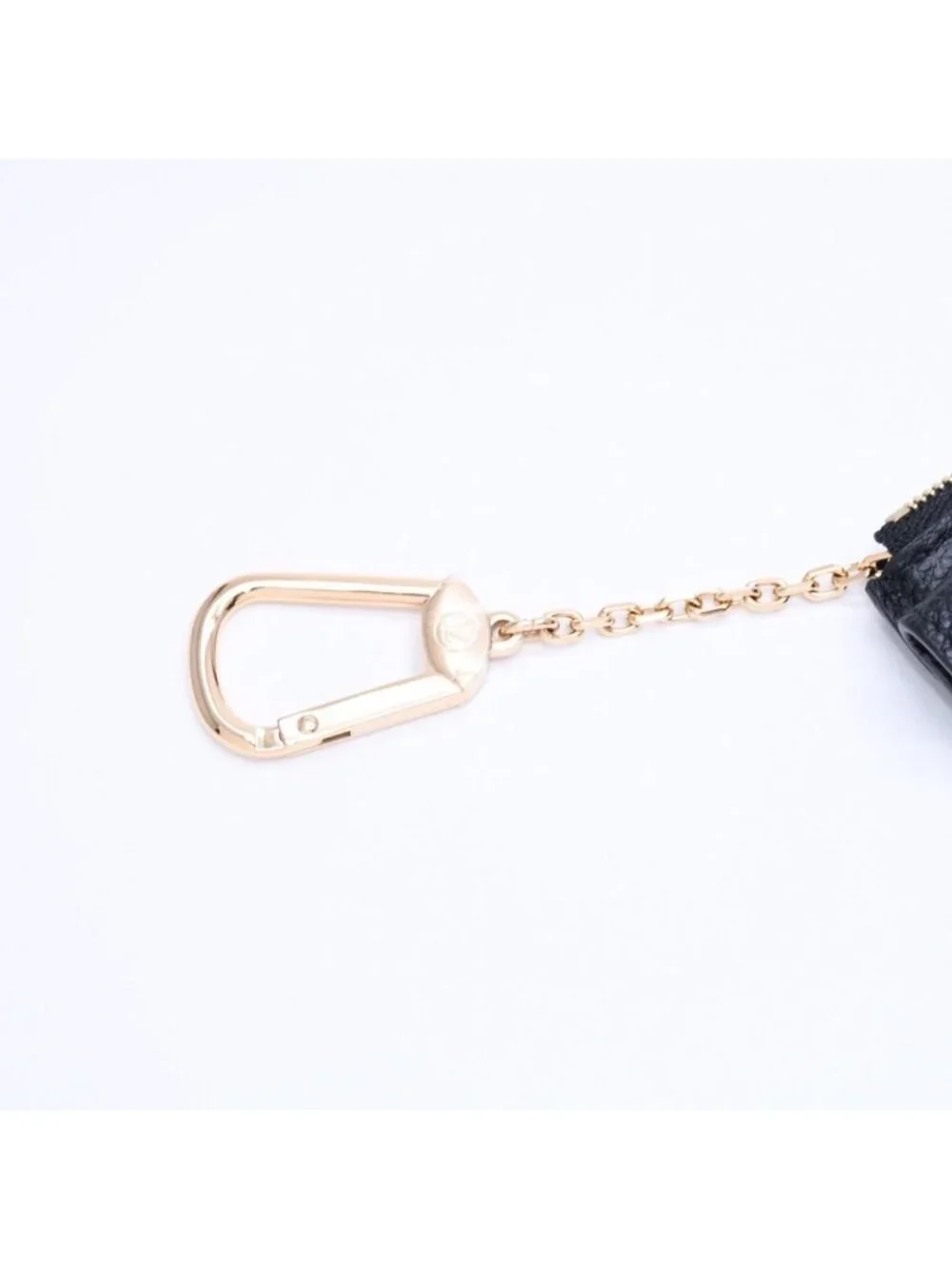Louis Vuitton Wallet Coin Purse Card Case Porte Cartes Recto Verso Black Gold